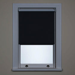 Bloc Fabric Changer Blackout Roller Blind Smouldering Charcoal